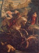 Jacopo Tintoretto St.George and the Dragon USA oil painting artist
